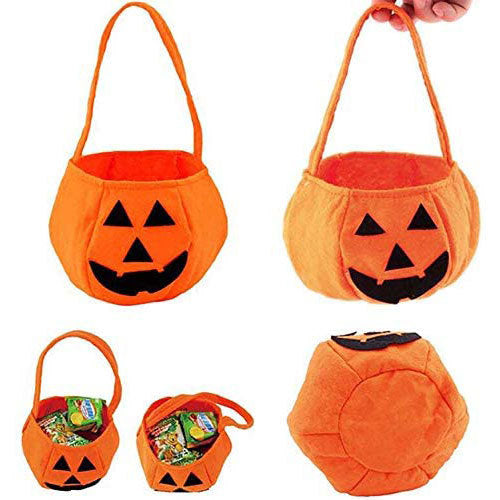 Halloween Pumpkin Candy Bag Felt Trick-or-Treat Bag