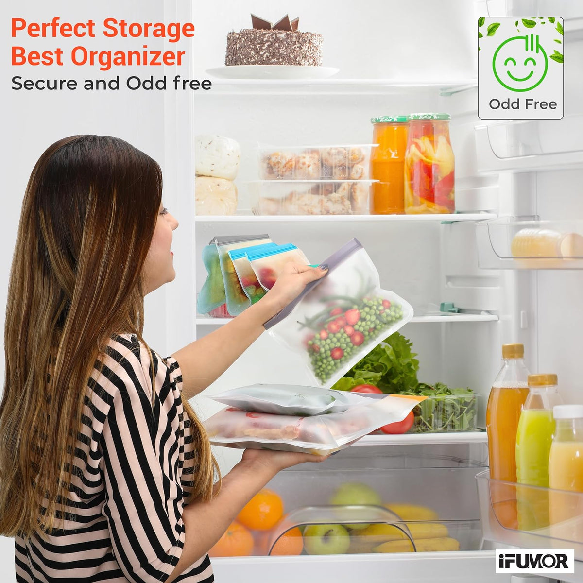 Aesthetixx FreshLock™ Reusable Food Storage Bags — BPA-Free Multi-Size Kitchen Storage Set