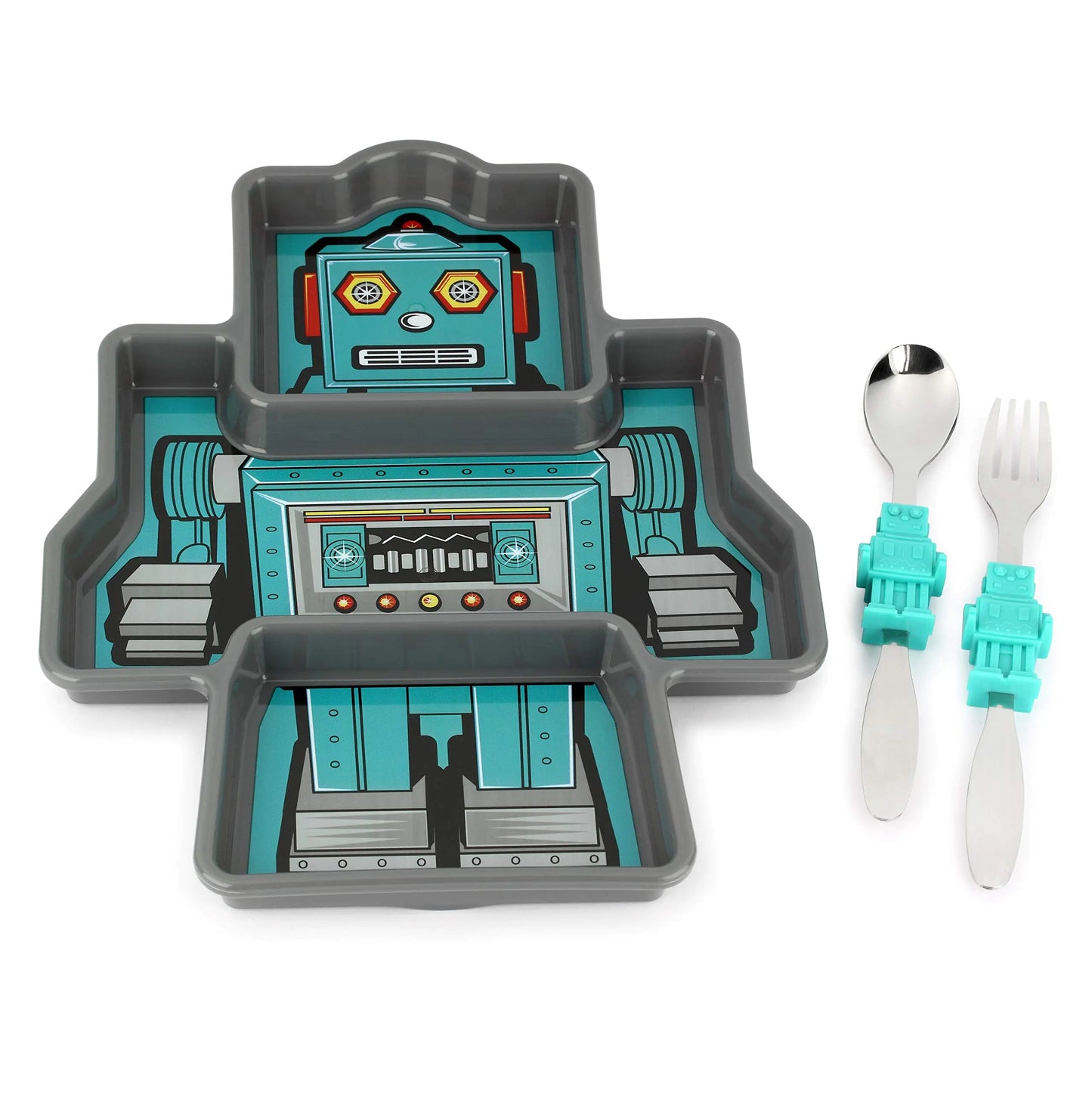 KidsJoy Robot Dinnerware Play Set