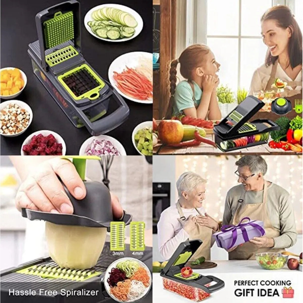 15-in-1 Multi-Function Vegetable Chopper & Slicer Set