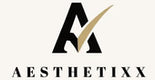 Aesthetixx logo with a stylized letter 'A' on a white background
