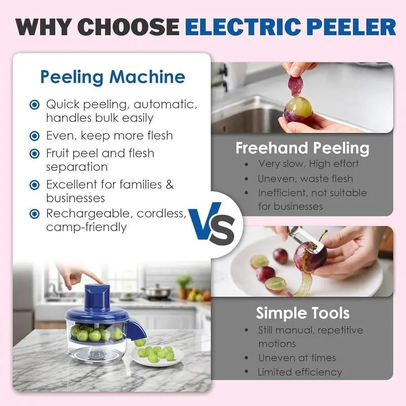 Automatic Electric Fruit & Garlic Peeler