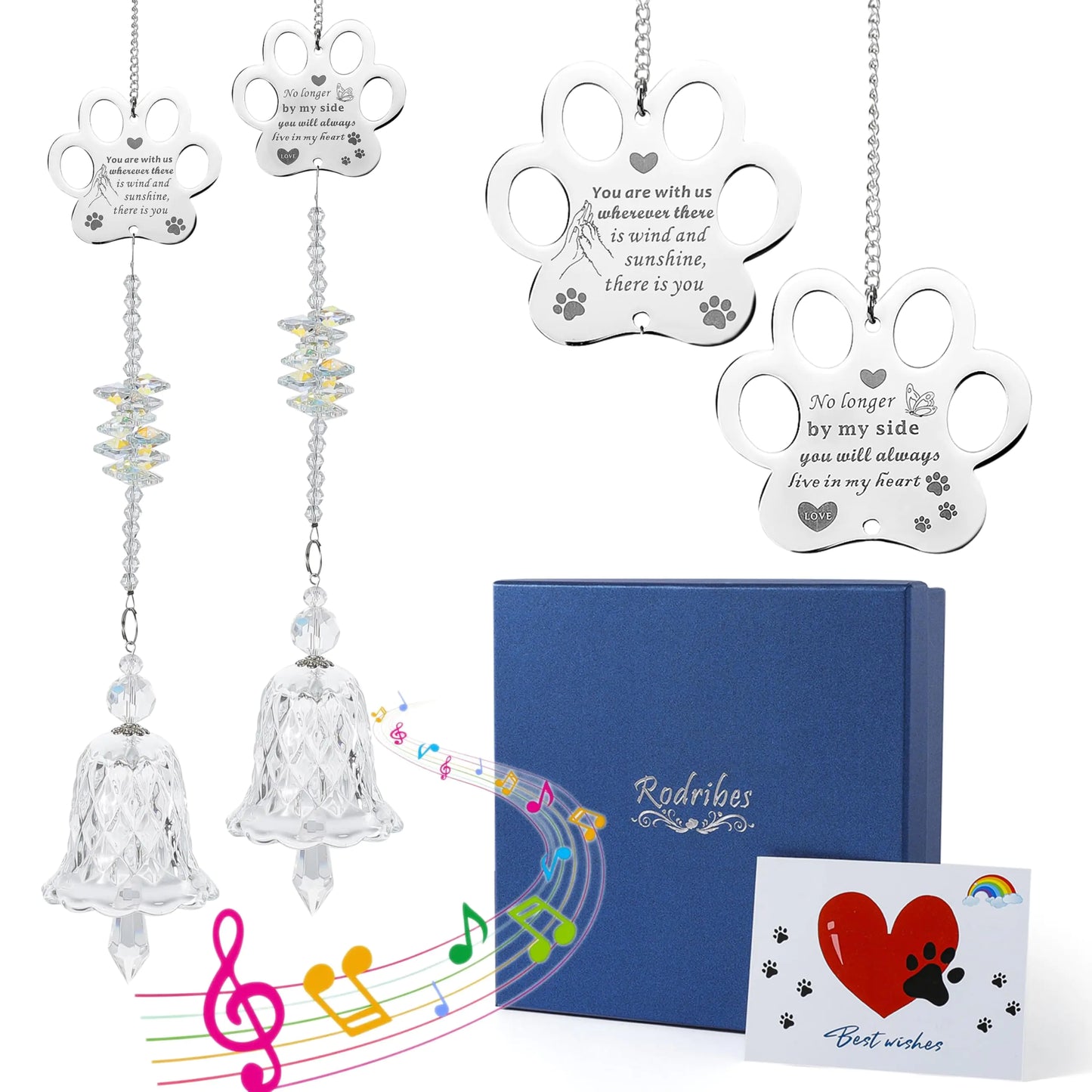 Pet Memorial Gifts Dog Loss Gifts Dogs Remembrance Gifts Pet Memorial Wind Chimes Grief Gifts Dog Memorial Gifts Sympathy Gifts for Loss Dogs Pet Remembrance Gifts for Friends